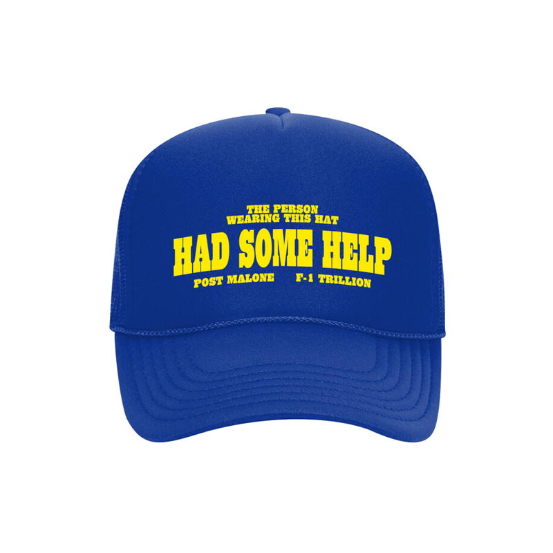 I Had Some Help Trucker Hat Post Malone Official Shop