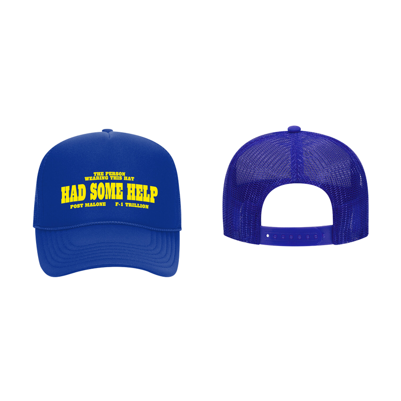 I Had Some Help Trucker Hat Post Malone Official Shop