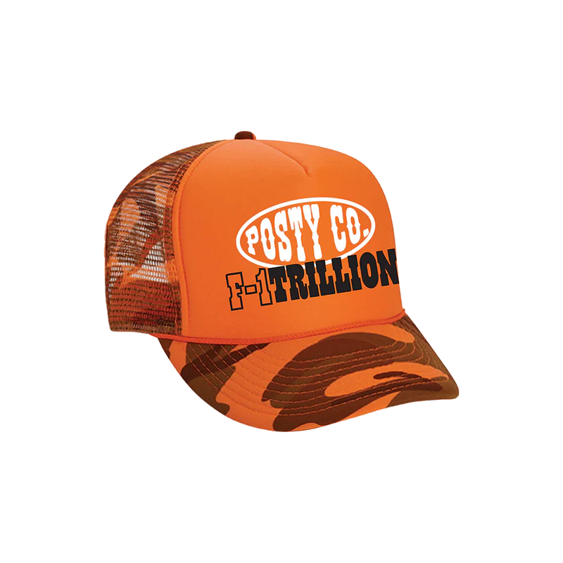 F-1 Trillion Orange Camo Hat Post Malone Official Shop