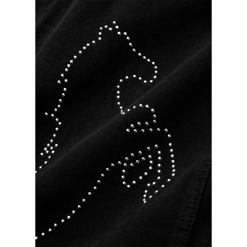 Post Malone x H-D Studded Horsepower Slim Fit Denim Vest Post Malone Official Shop