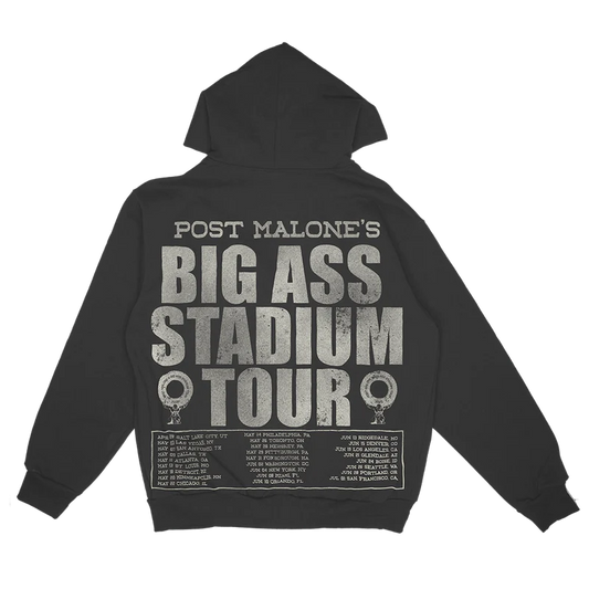 Big Ass Stadium Tour Zip Hoodie Post Malone Official Shop