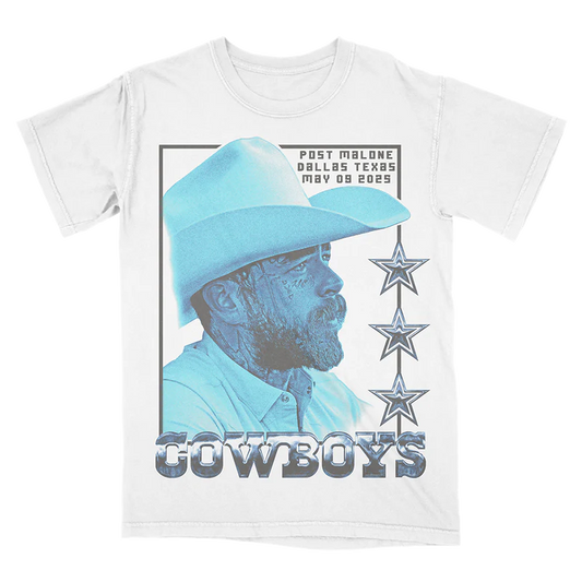 Post Malone X Dallas Cowboys Photo T-Shirt Post Malone Official Shop