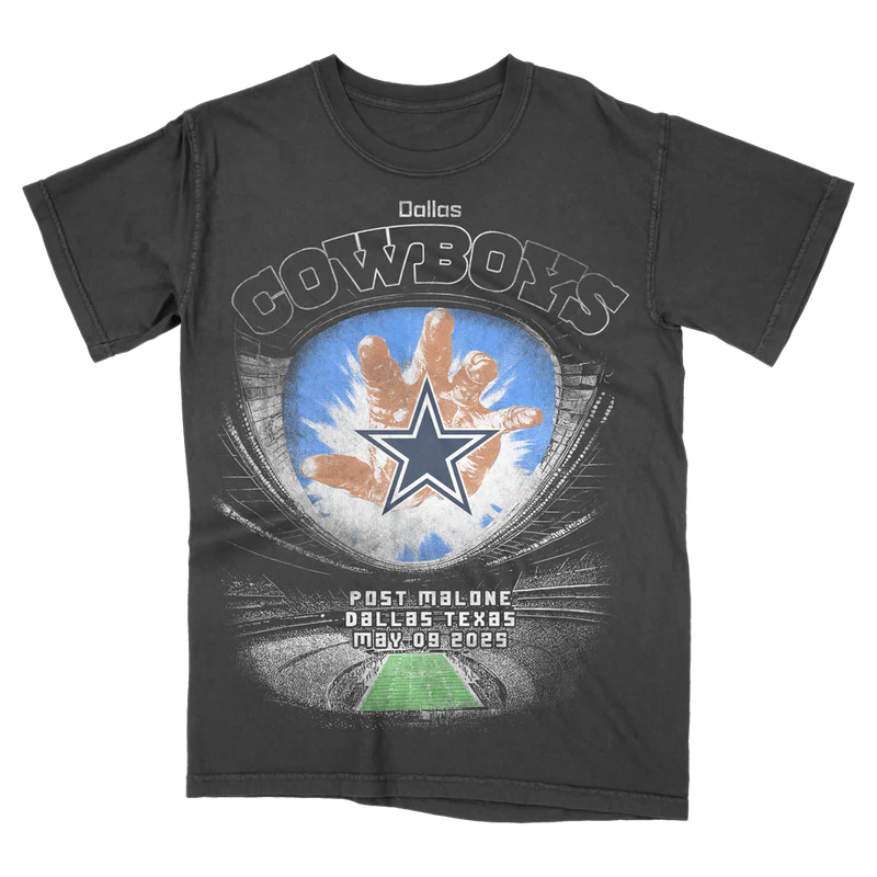 Post Malone X Dallas Cowboys Stadium T-Shirt Post Malone Official Shop