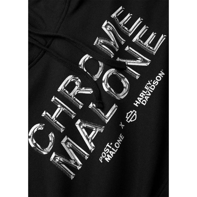Post Malone x H-D Chrome Malone Pullover Hoodie Post Malone Official Shop