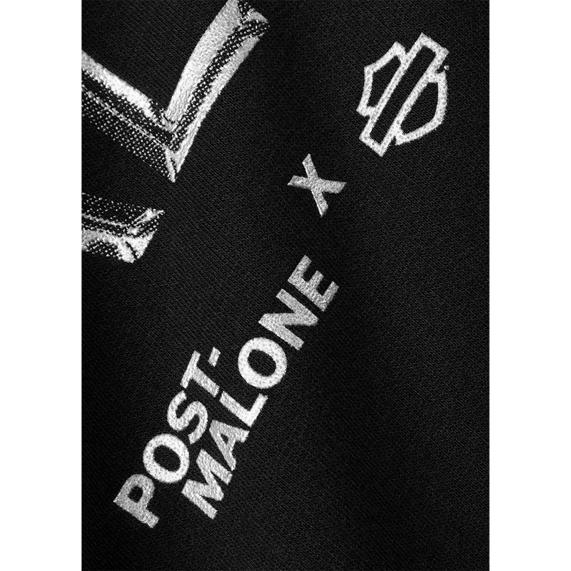 Post Malone x H-D Chrome Malone Pullover Hoodie Post Malone Official Shop