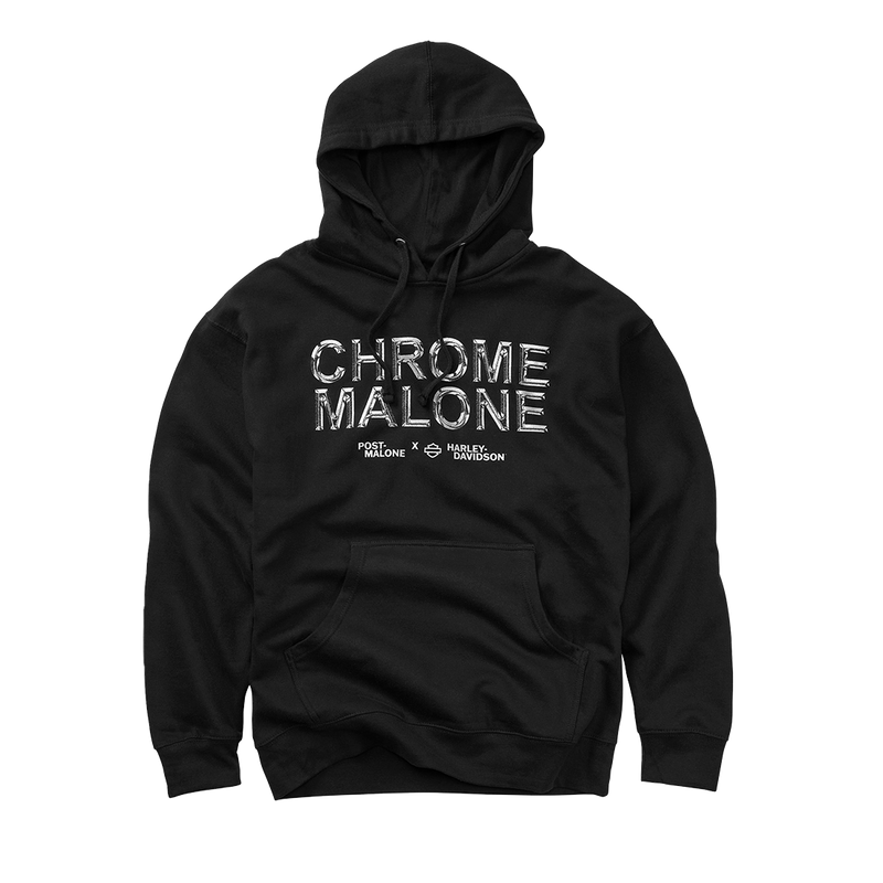 Post Malone x H-D Chrome Malone Pullover Hoodie Post Malone Official Shop