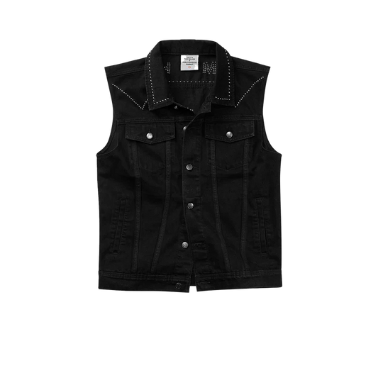 Post Malone x H-D Studded Horsepower Slim Fit Denim Vest Post Malone Official Shop